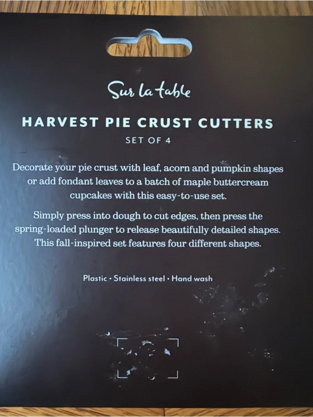 Sur La Table Colorful Harvest Pie Crust Cutter Set